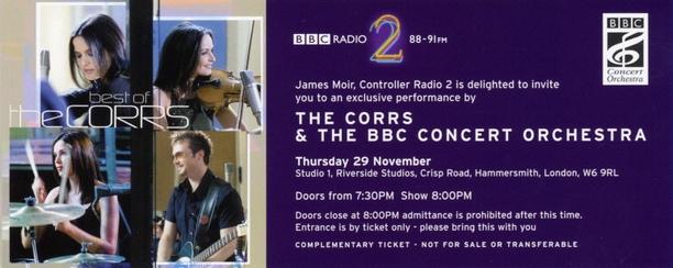 The Corrs - The BBC Radio 2001