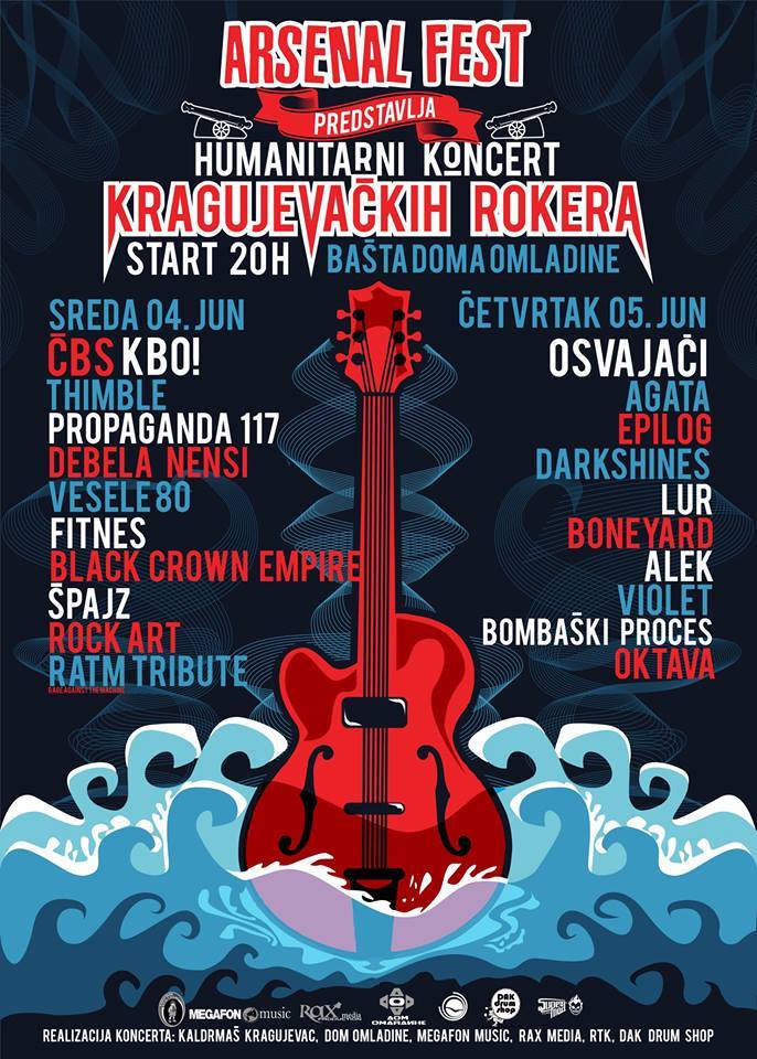 Humanitarni koncert kragujevačkih rokera