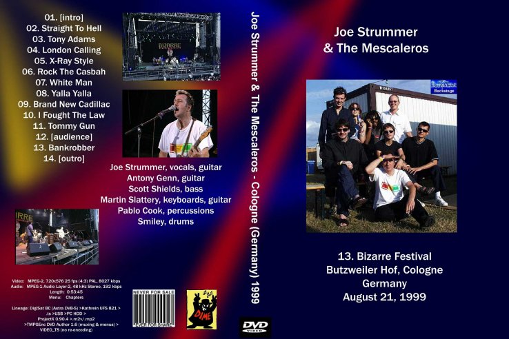 Joe Strummer and the Mescaleros - Bizarre Festival, 21. 8. 1999.