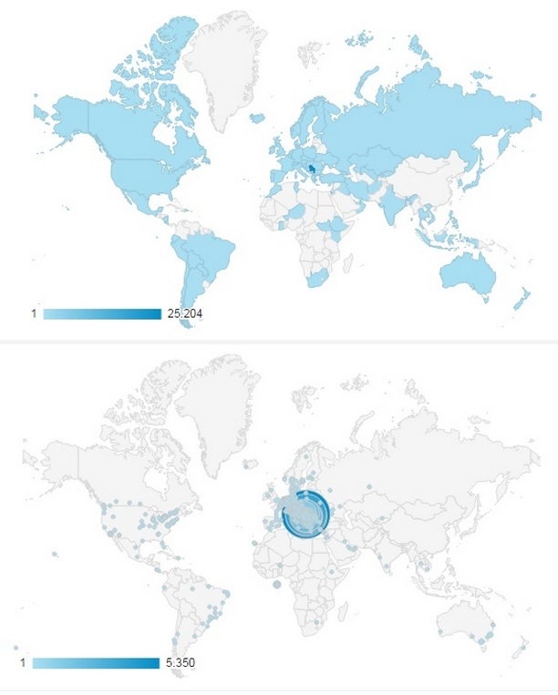 Posete portala PPNS iz 85 zemalja i 782 grada