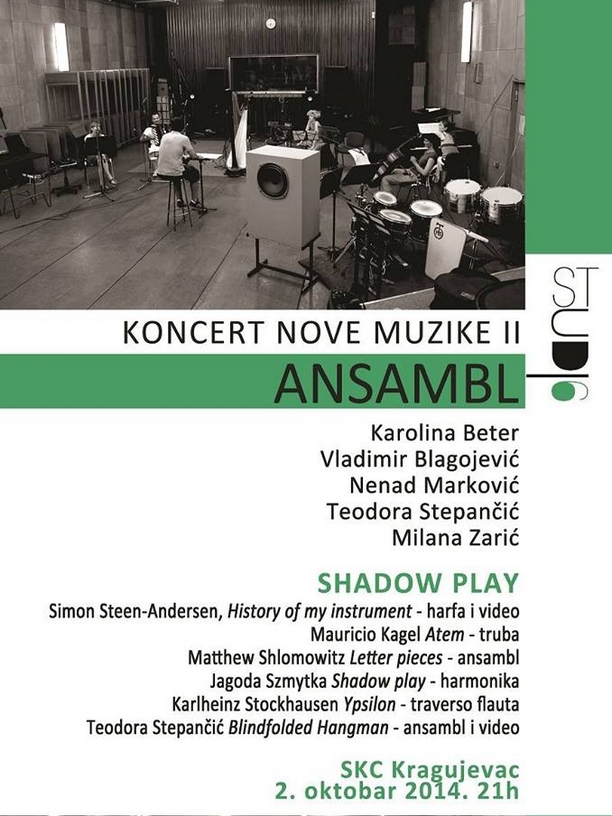 Koncert nove muzike II - Ansambl ’Studio 6’