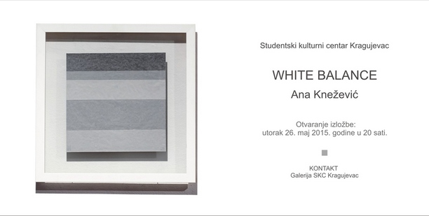 SKC: Izložba ’White Balance’ Ane Knežević