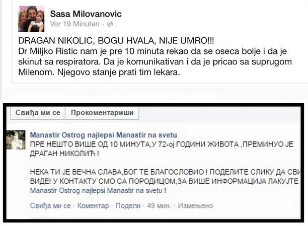 ’Dragan Nikolić, Bogu hvala, nije umro’ - Saša Milovanović, direktor i glavni urednik Njuz grupe