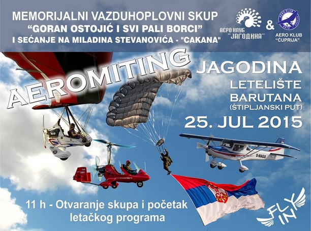 Aeromiting, Jagodina 25. jul 2015. (VIDEO)