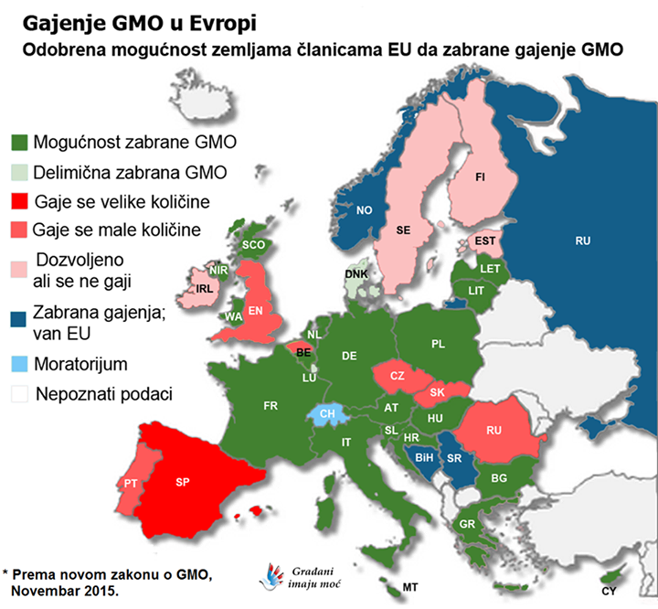 Većina država EU za zabranu gajenja GMO