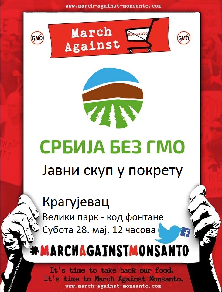 Za Srbiju bez GMO - Marš protiv Monsanta 2016