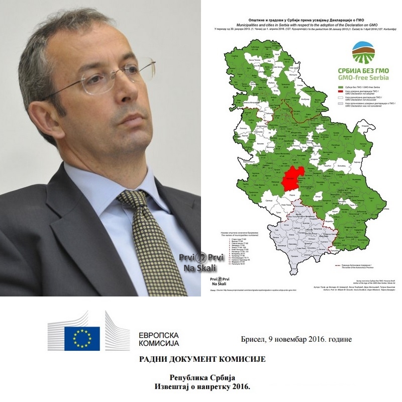 Neusklađen Zakon o GMO sa EU (Izveštaj o napretku Srbije 2016)