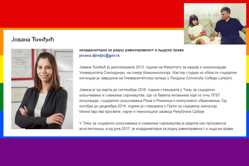 Jovana Đinđić u Vladi Srbije - koordinatorka za rodnu ravnopravnost i ljudska prava