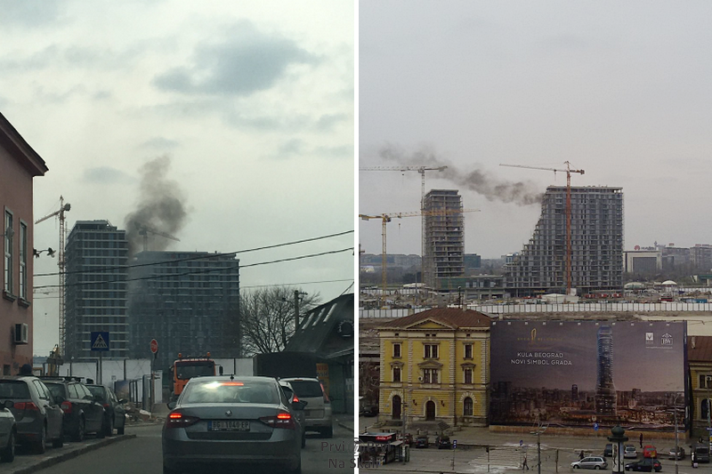 ’Beograd na vodi’ zahvatio požar
