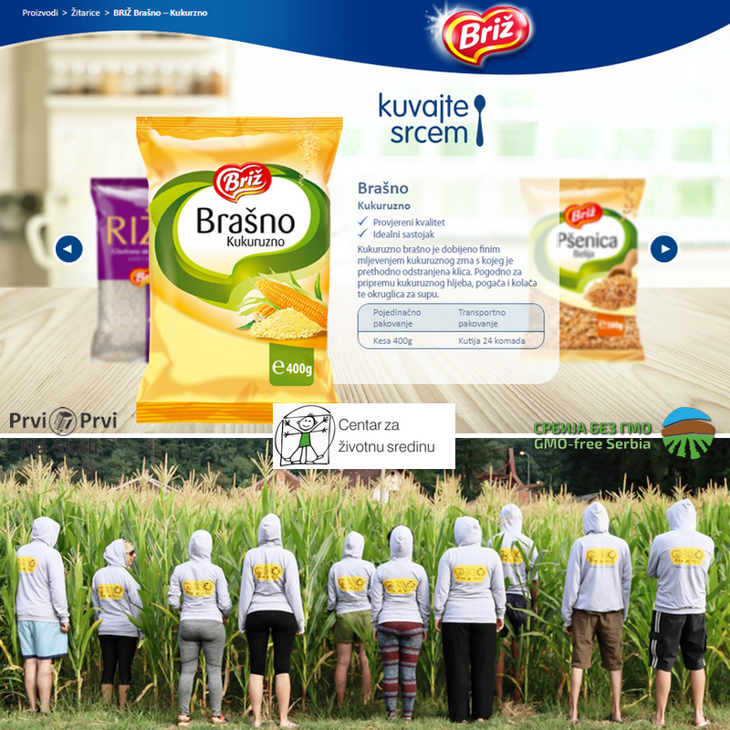 GMO pronađen u proizvodu Briža (Brčko, BiH)
