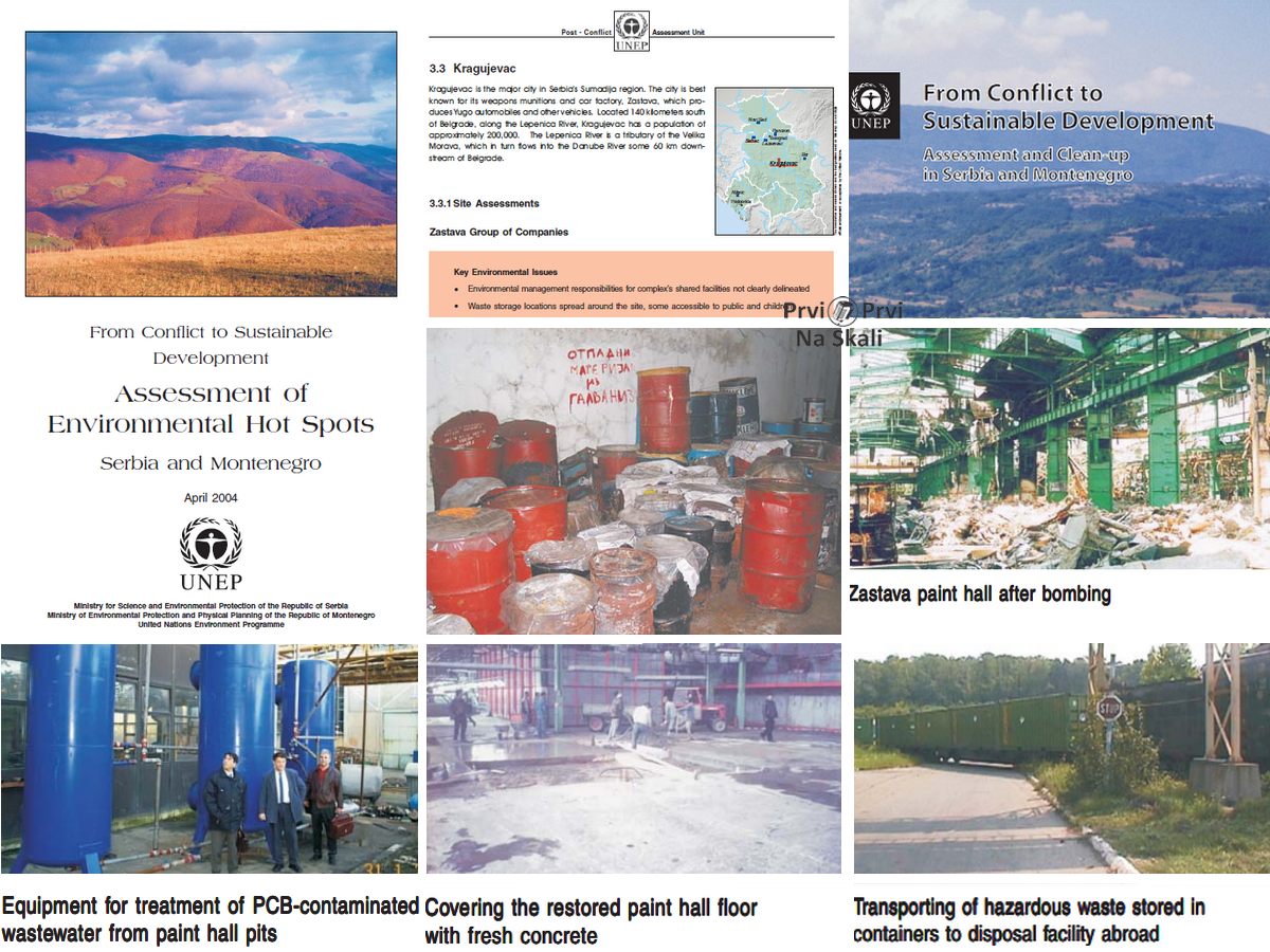 UNEP: Procena ekoloških žarišta - Kragujevac (Od sukoba do održivog razvoja)
