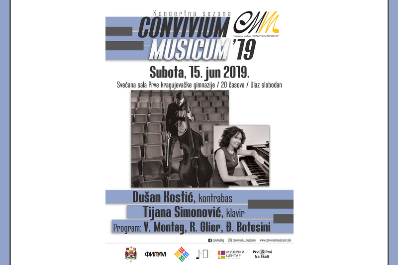 Convivium musicum ’19: Dušan Kostić, Tijana Simonović