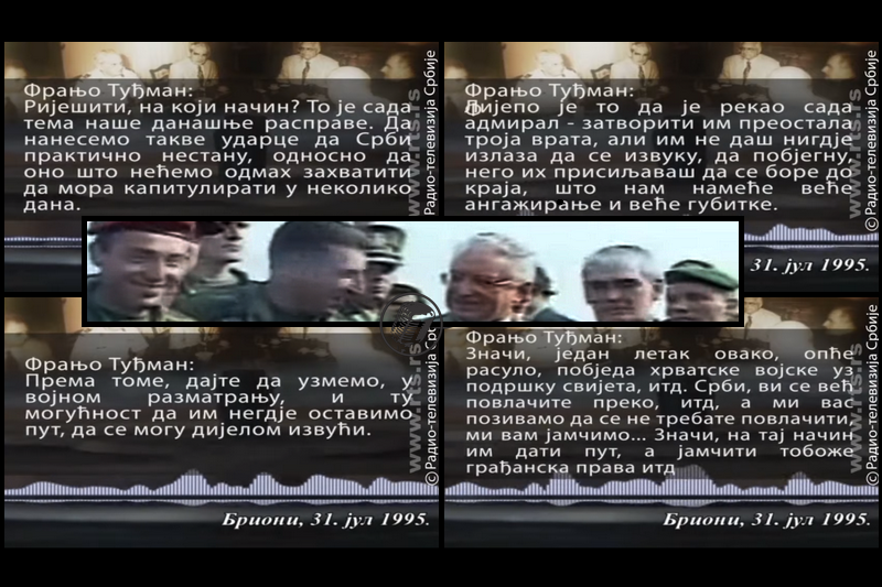 Tuđman: Tobože im jamčiti prava (1995); Oluja, kolona duga vekovima (2015)