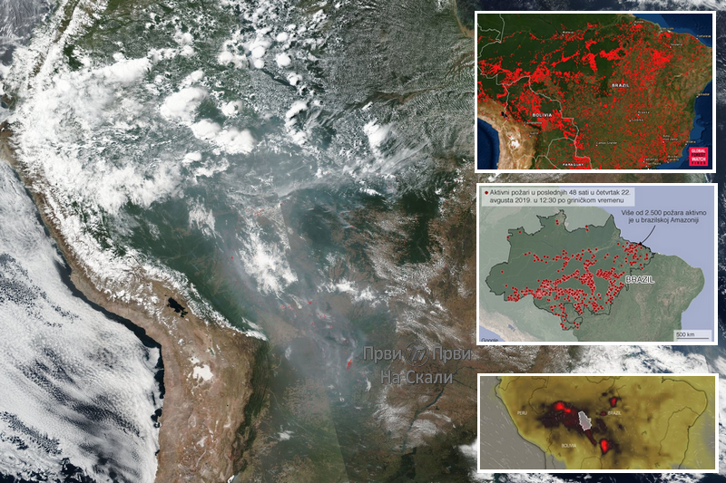 Požari u Amazoniji vide se iz svemira