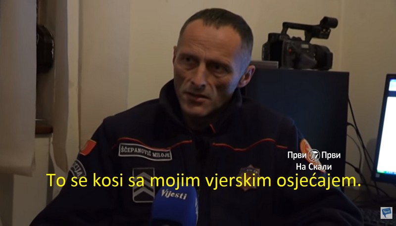 To se kosi sa mojim vjerskim osjećajem - Milan Šćepanović, policajac iz Nikšića