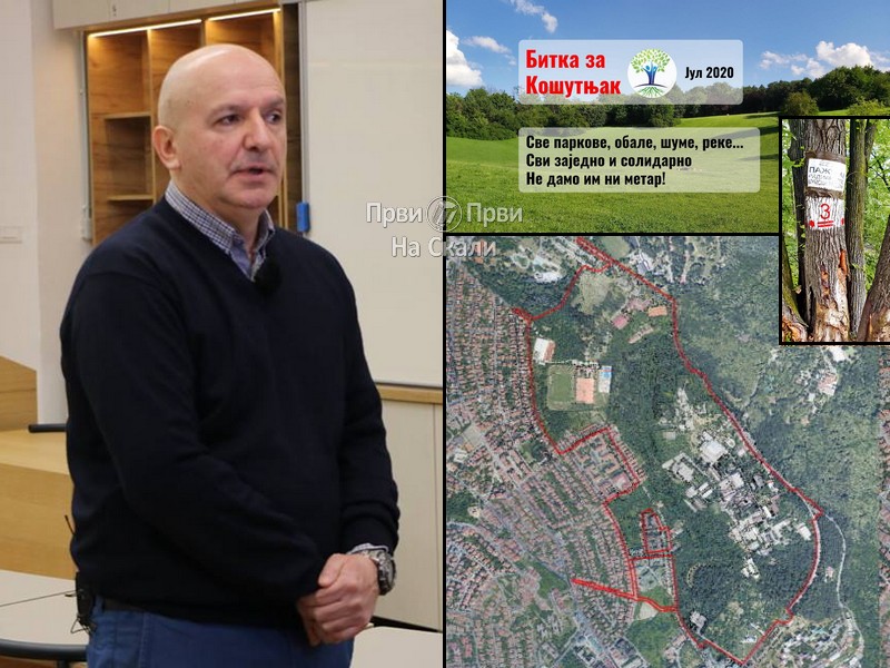 Prof. Ristić: Neprihvatljivo smanjenje šumskih i drugih ’zelenih’ površina na području Košutnjaka