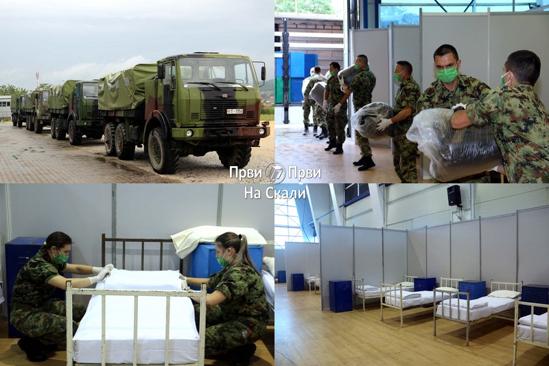 Vojska formirala kovid-bolnica na Šumadija sajmu