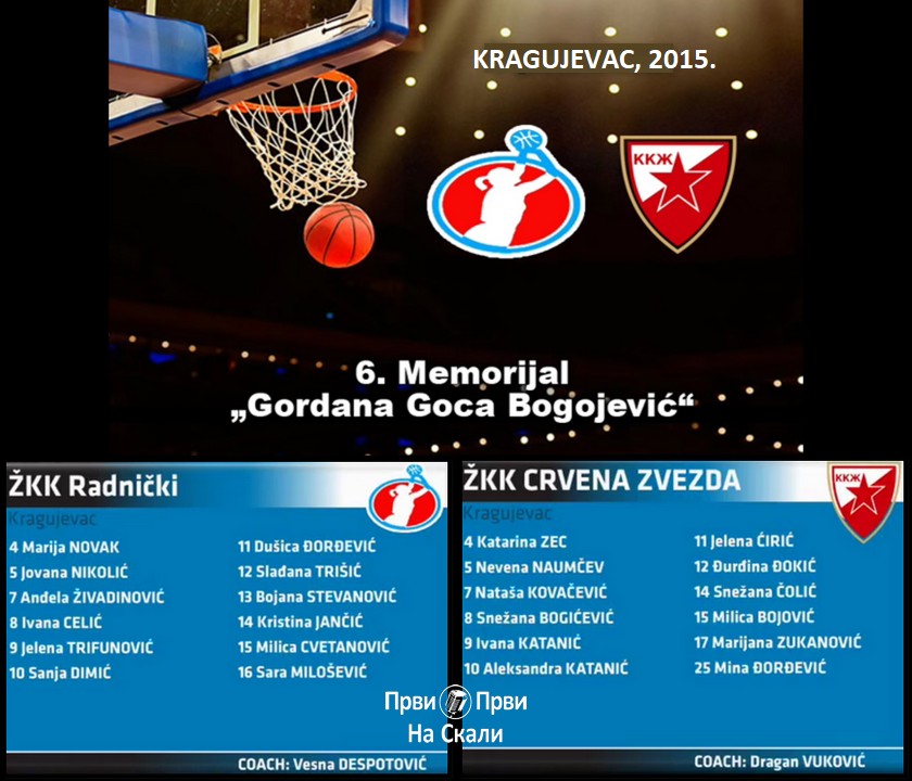 Šesti memorijal Gordana Goca Bogojević - Kragujevac, 2015 (VIDEO)