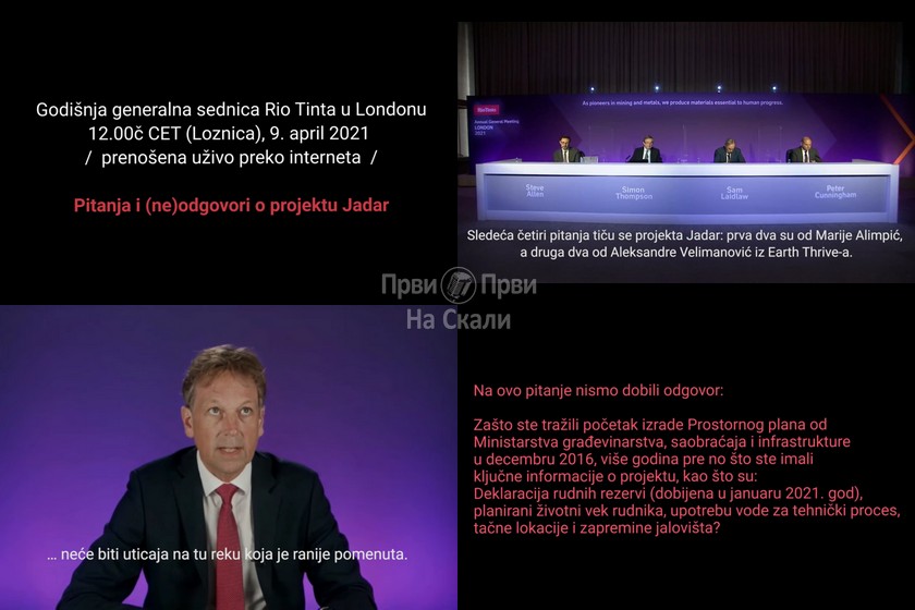 Pitanja iz Srbije i nemušti odgovori direktora Rio Tinta na skupštini akcionara (VIDEO)