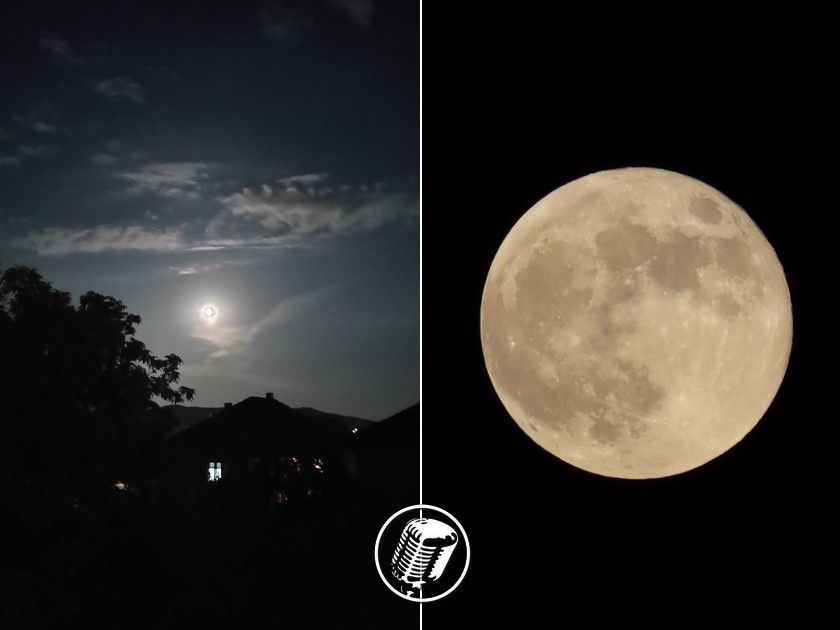 Mesec ’iznad’ Kragujevca, 26. 5. 2021.
