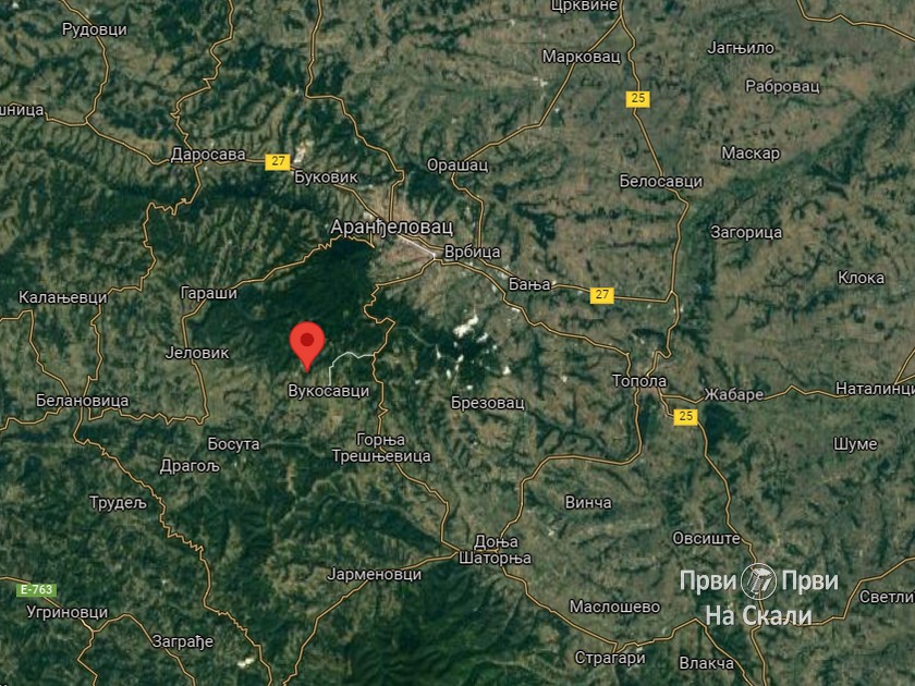 Zemljotres u 8:58 na teritoriji Topole (Vukosavci),  M=1,7