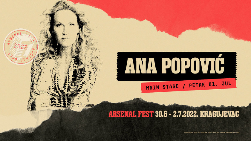 Ana Popović se vraća na Arsenal fest