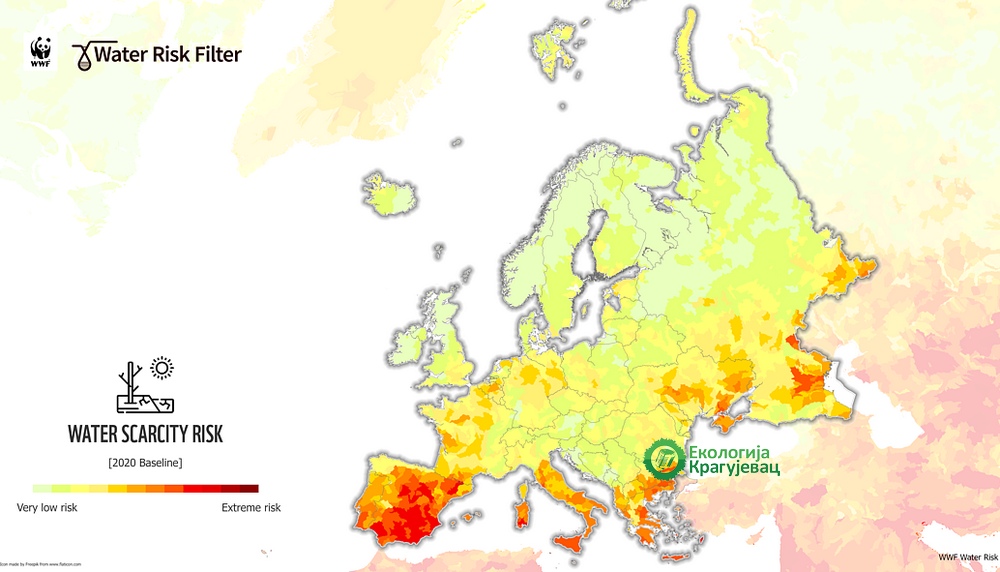 WWF: Evropske vlade, korporacije i investitori zatvaraju oči pred rizicima od nestašice vode