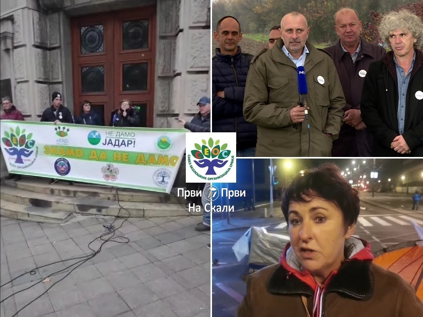 SEOS iz kampa ispred Vlade: Nećemo rudnike, nema odustajanja (VIDEO)