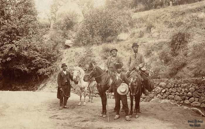 Cvijić sa bugarskim kolegama geolozima na planini Rili 1896.
