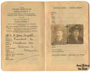 Diplomatski pasoš Jovana Cvijića i njegove supruge, 1926. godine