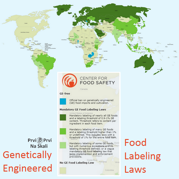 PRVI PRVI NA SKALI Genetically Engineered Food Labeling Laws