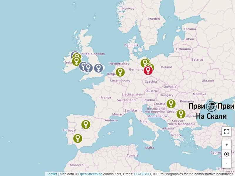 PRVI PRVI NA SKALI Rio Tinto i EU partneri u Projektu Vektor koji se tice i Srbije - mapa