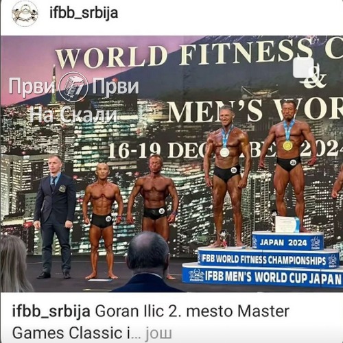 PRVI PRVI NA SKALI Kragujevcanin Goran Ilic svetski vicesampion na SK u Japanu 2