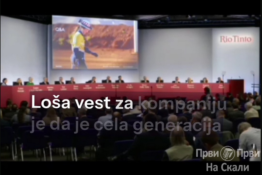 PRVI PRVI NA SKALI Sofija Stefanovic Kembridz predstavnicima Rio Tinta Otpor projektu Jadar samo jaca