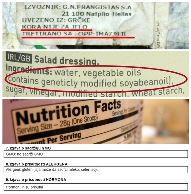 Pravilnik o deklarisanju, označavanju i reklamiranju hrane