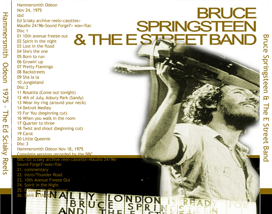Bruce Springsteen & The E Street Band - Live in London at Hammersmith Odeon (1975)