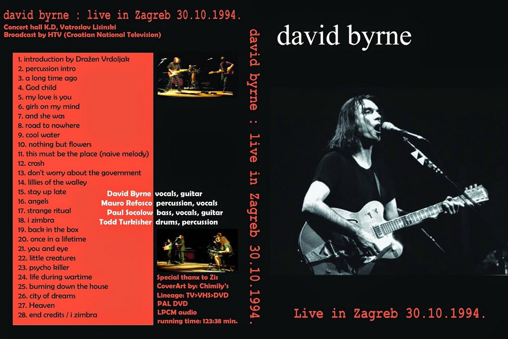 David Byrne - Live In Zagreb (1994)