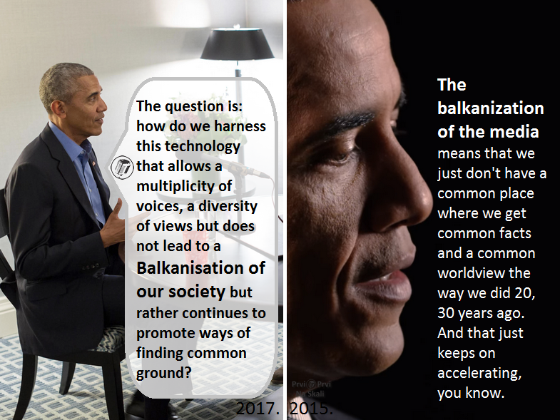 Ko o čemu - Obama o ’balkanizaciji društva’