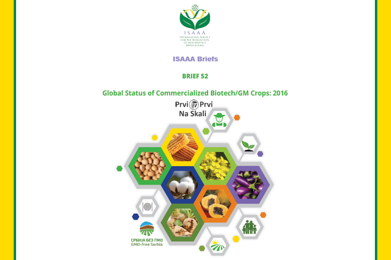 ISAAA Brief 52-2016: Executive Summary - global status of biotech/GM crops