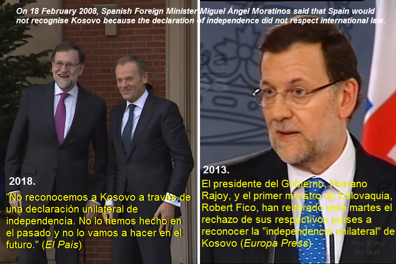 Premijer Španije ne želi da se slika sa Tačijem