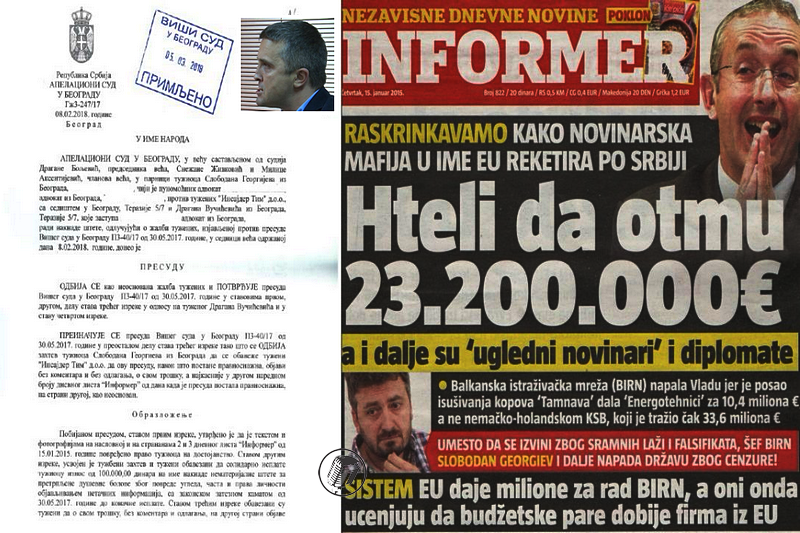 ’Novinarskoj mafiji’ Vučićević mora da plati 100.000