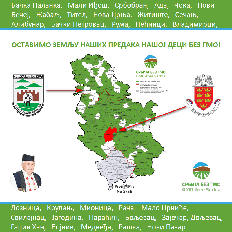 Poziv prof. Ševarlića: Usvojimo Deklaracije o GMO u preostala 34 grada i opštine (od 169) i okupimo se 19. maja!