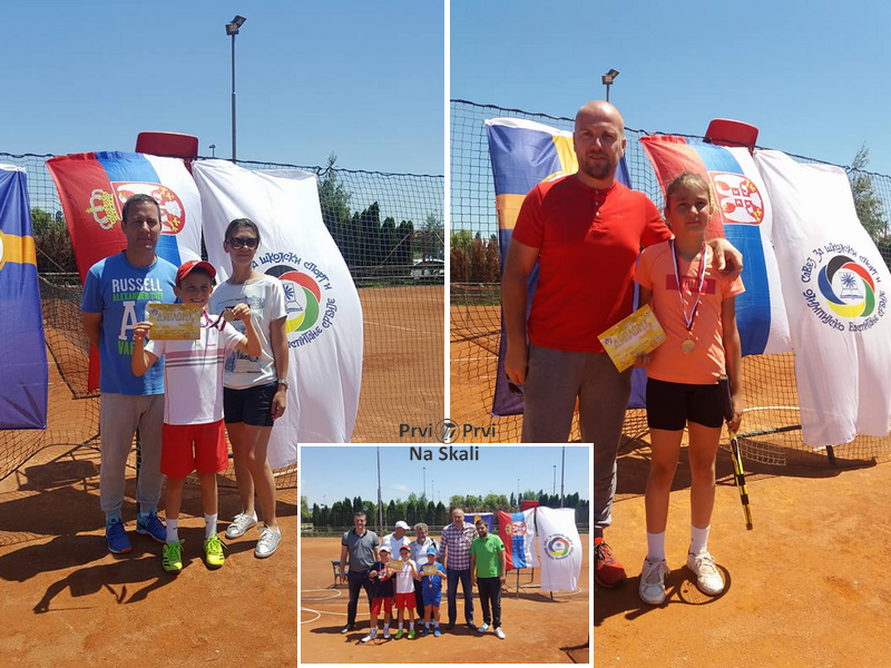 Osnovcima Kragujevca zlato i srebro na državnom takmičenju u tenisu