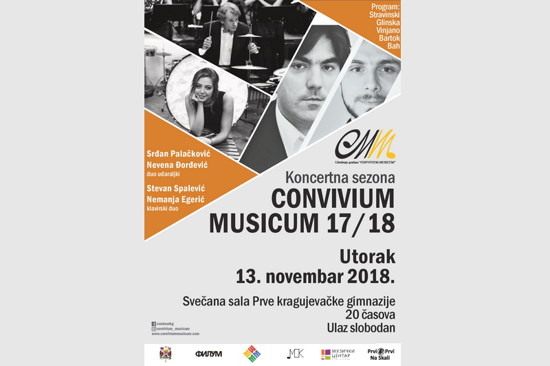 Convivium Musicum: Koncert dua udaraljki i klavirskog dua