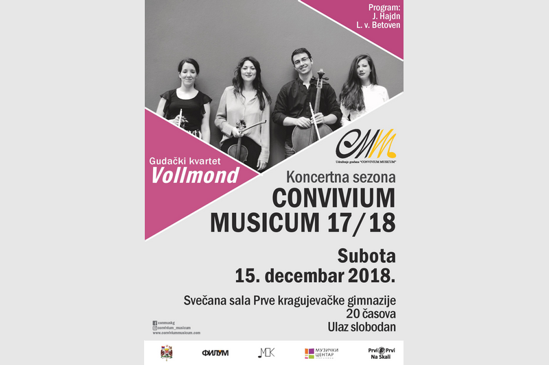 Convivium Musicum 2018: Gudački kvartet Vollmond
