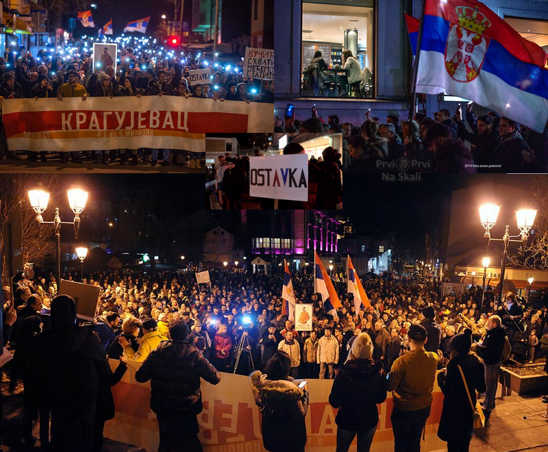 Protestna šetnja - Kragujevac, 2. 2. 2019.