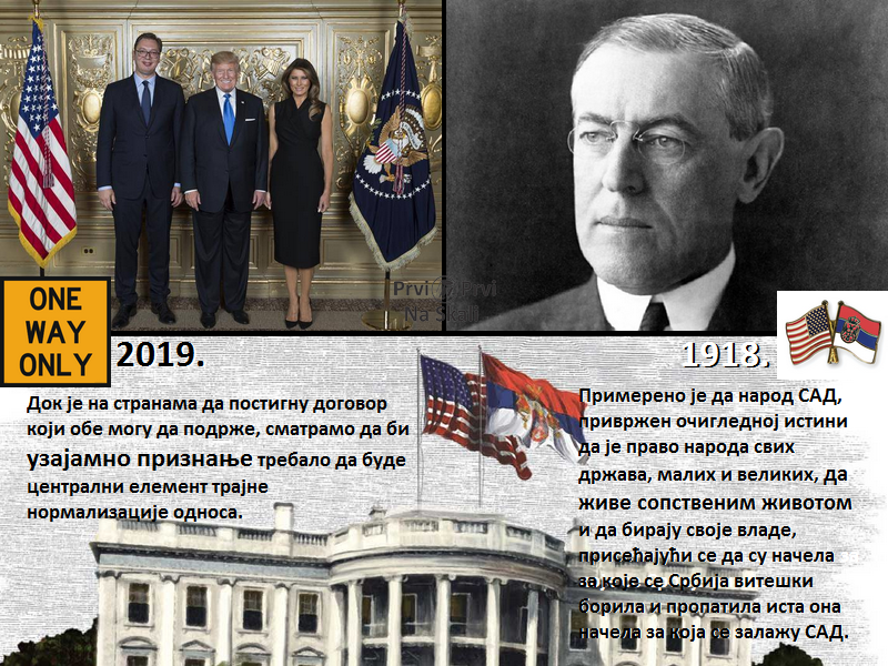 Predsednik SAD Srbiji 1918. i 2019.