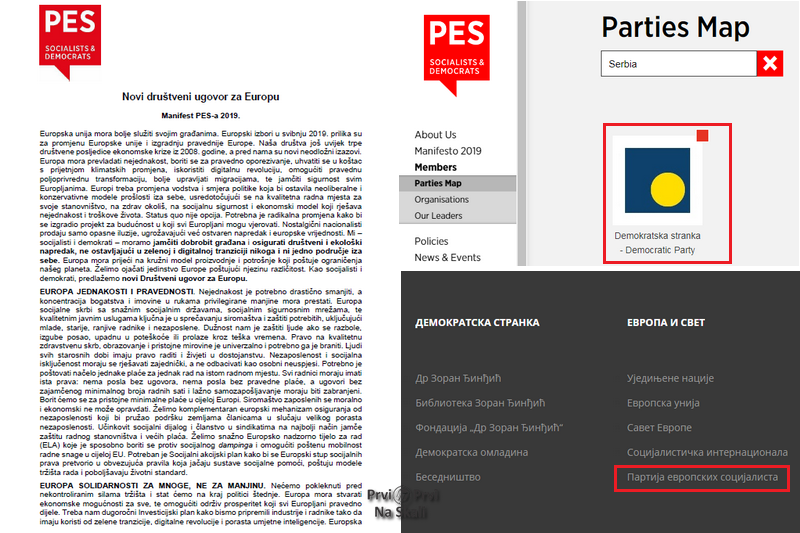 Novi društveni ugovor za Evropu - Manifest Partije evropskih socijalista 2019.