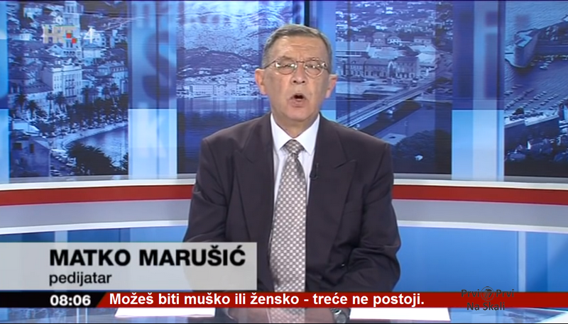 Prof. dr Matko Marušić: Možeš biti muško ili žensko - treće ne postoji