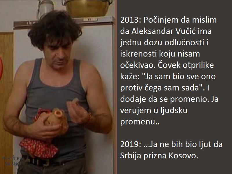 Manojlović o Vučiću (2013), Kosovu (2019)